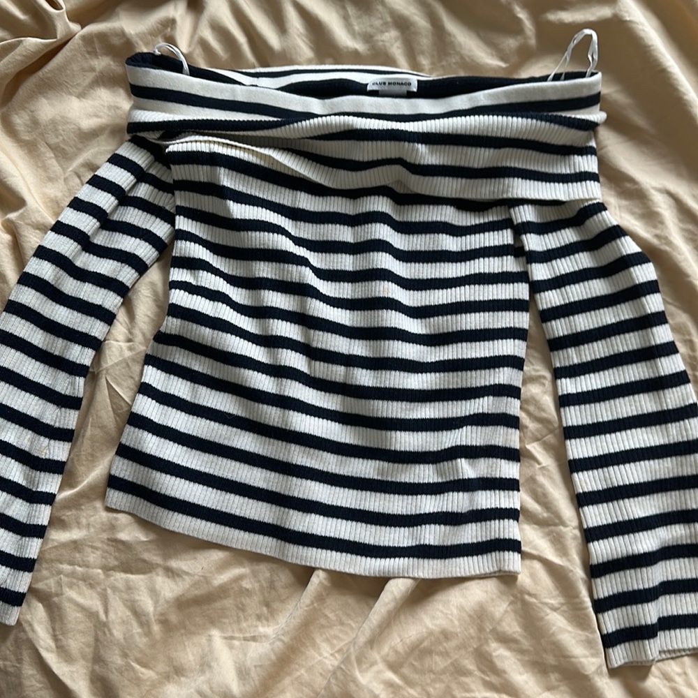 Club Monaco off shoulder sweater